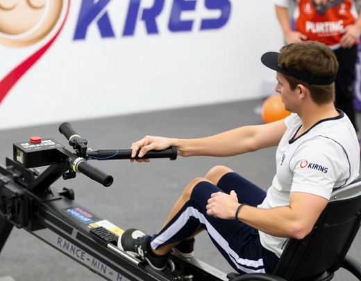 AI: Hendikepovaný veslař na veslařském trenažéru